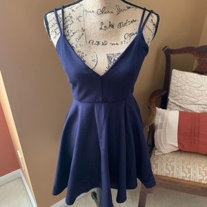 Navy Blue Skater Dress Size Med